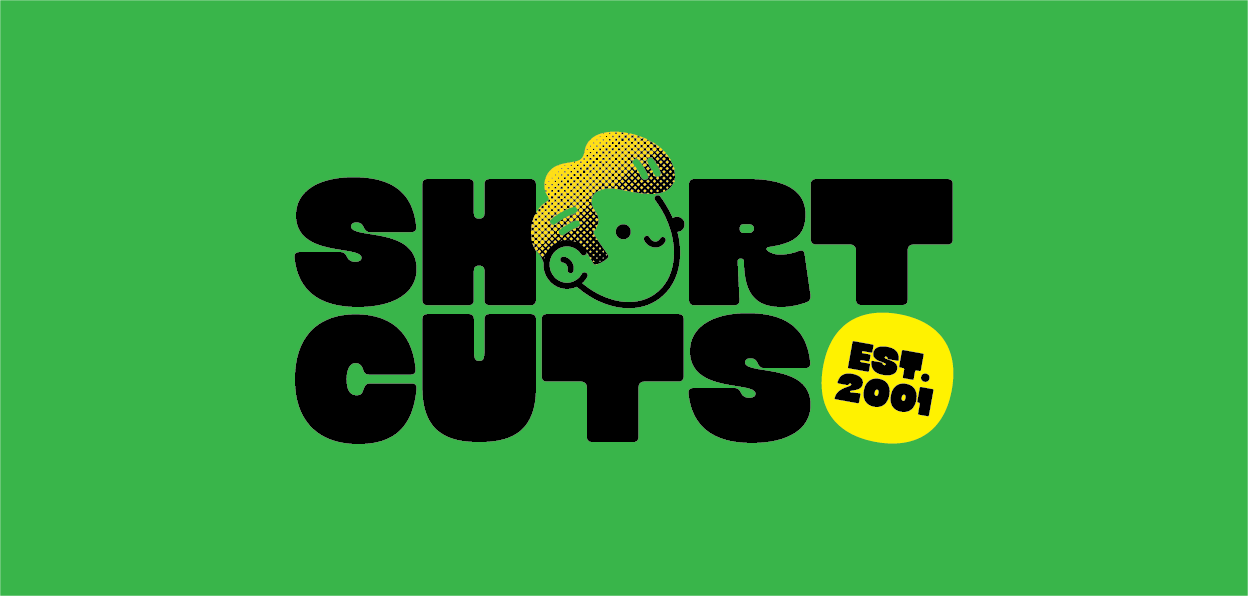 Anders brand wordmark in white placed on top of an image of a modern interior design.